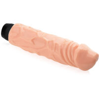 VELKÝ GELOVÝ VIBRÁTOR, PENIS DOKONALE VYPLŇUJÍCÍ VAGÍNU, SEX POMŮCKA K MASTURBACI TĚLOVÁ BARVA - 76340921 - 2