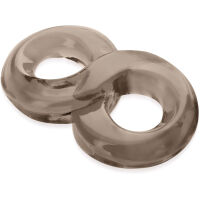 ELASTICKÝ GELOVÝ EREKČNÍ KROUŽEK - RING NA PENIS A VARLATA - TVRDÝ PENIS  ČERNÁ BARVA- 71883899 - 2