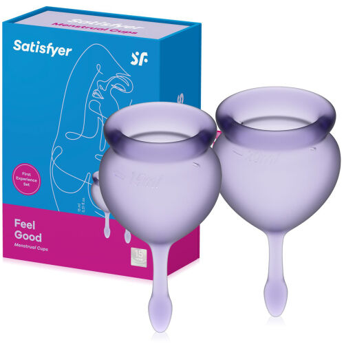 SATISFYER FEEL GOOD - MENSTRUAČNÍ KALÍČEK SADA 2 KS   - 73402844