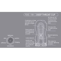 JAPONSKÝ MASTURBÁTOR - TENGA DEEP THROAT RED - DSR 500194 - 2