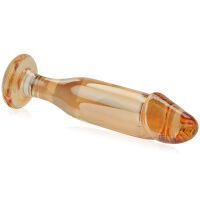 SKLENĚNÝ ANÁLNÍ KOLÍK ANAL PLUG PENIS ANÁLNÍ DILDO ZE SKLA - 77767423 - 2