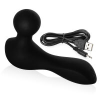 Černý mini masér pro ženy wand 10 vibračních možností - 77885483 - 3