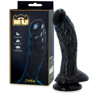 Dračí dildo Alien s přísavkou a stimulační texturou 19 cm – 74629858