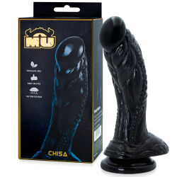 Dračí dildo Alien s přísavkou a stimulační texturou 19 cm – 74629858