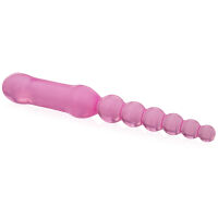 DVOUSTRANNÉ DILDO ANÁLNĚ-VAGINÁLNÍ 23 cm KULIČKOVÁ SONDA A PENIS DOUBLE DONG  - 77341207 - 2