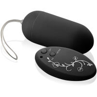 VIBRAČNÍ VAJÍČKO S  OZDOBNÝM OVLADAČEM - ČERNÉ  CCL 01023CZA - 2