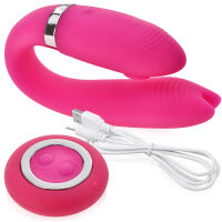 VIBRAČNĚ-SACÍ MASAŽÉR PRO PÁRY VIBRÁTOR  NA DÁLKOVÉ OVLÁDÁNÍ - 79263766 - 5