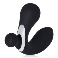 Vibrující černý masér prostaty s výčnělkem 11 programů + dálkové ovládání - 76085600 - 4