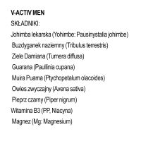 Doplněk stravy pro podporu potence HOT V-Activ for Men - 20 kapslí - 3