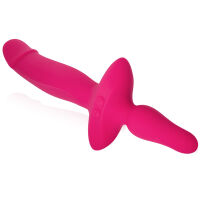 Oboustranný silikonový vibrátor penis anální kolík 100 funkcí - 73656211 - 2