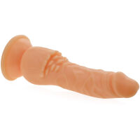 UMĚLÝ PENIS SE STIMULÁTOREM KLITORISU DILDO NA SILNÉ PŘÍSAVCE   19 cm - 70145728 - 2