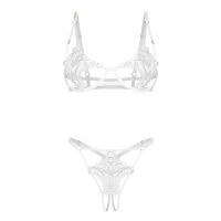 Obsessive Luise Sublim luxusní bílá souprava spodního prádla - 75763944 - 6