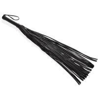 SOLIDNÍ KOŽENÝ BIČÍK BDSM  PRO EROTICKÉ BIČOVÁNÍ 76 cm - 70942141 - 3