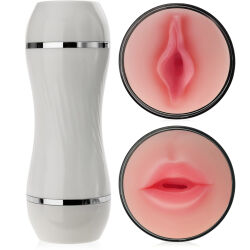 Oboustranný masturbátor pro muže umělá vagina a ústa - 70096930