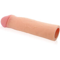 PŘIROZENÉ PRODLOUŽENÍ + 5 CM REALISTICKÝ NÁVLEK NA PENIS – 76674651 - 2