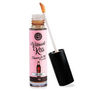 Vibrant Kiss Cola ochucený lesk na rty vibrátor v tekutině - 77178575
