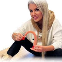 Tělová elastická silikonová anální sonda dildo 35 cm - 70478408 - 2