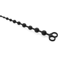 34 cm SILIKONOVÁ ŠŇŮRKA S 10 KULIČKAMI DO VAGÍNY I ANÁLU  - 51457444 - 2