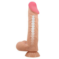 Realistické flexibilní tělové dildo s páteří 24 cm - 70586643 - 2
