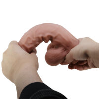 Realistické flexibilní tělové dildo s páteří 24 cm - 70586643 - 3