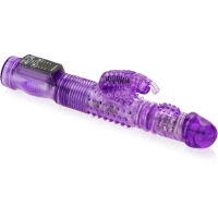 POSUVNĚ-ROTAČNÍ VIBRÁTOR UP-DOWN  SE STIMULÁTOREM K OHROMNÉ PENETRACI DÍRKY FIALOVÁ BARVA. - 79266583 - 2