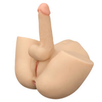 Realistická unisex sex panenka s realistickým penisem, umělou pochvou a anusem - 77195407 - 8