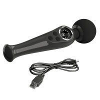 Černý elegantní masážní přístroj Wand pro ženy 90 programů - 70698736 - 3