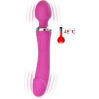 DVOUSTRANNÝ VIBRÁTOR NAHŘÍVANÝ 45 °C HORKÝ MASTURBÁTOR – 73213361 - 5