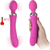 DVOUSTRANNÝ VIBRÁTOR NAHŘÍVANÝ 45 °C HORKÝ MASTURBÁTOR – 73213361 - 4