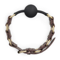Rebellion elegantní silikonový roubík s otvory, hračka BDSM pro páry - 78891442 - 3