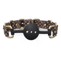 Rebellion elegantní silikonový roubík s otvory, hračka BDSM pro páry - 78891442 - 7