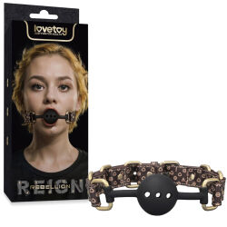 Rebellion elegantní silikonový roubík s otvory, hračka BDSM pro páry - 78891442