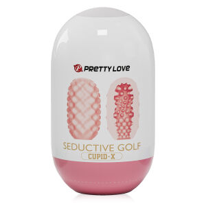 Elastický gelový masturbátor s kuličkami pro muže 9 cm - 77780088