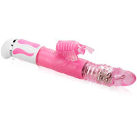 POSUVNĚ-ROTAČNÍ VIBRÁTOR S MOTÝLKEM -ABSOLUTNÍ ROZKOŠ  – 82333739 - 2