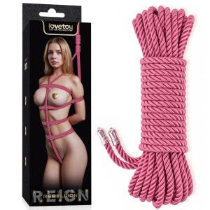 Rebellion růžové lano na svazování bondage BDSM 10 m - 70000503