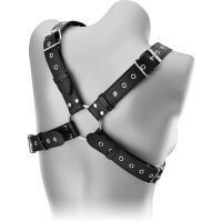 KOSTÝM BDSM KOŽENÝ POSTROJ NA HRUĎ SEX PRÁDLO PRO MUŽE I ŽENY   - 75240106 - 3