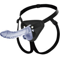 MĚKOUČKÉ DILDO STRAP-ON GELOVÝ PENIS NA POPRUZÍCH - 71608363 - 5