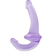 STRAP ON BEZ PÁSŮ - DVA PENISY DO VAGÍNY A ANÁLU DVOJITÉ DILDO 2V1 FIALOVÁ BARVA– 78689888 - 2