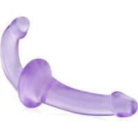 STRAP ON BEZ PÁSŮ - DVA PENISY DO VAGÍNY A ANÁLU DVOJITÉ DILDO 2V1 FIALOVÁ BARVA– 78689888 - 3