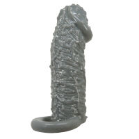 Stimulační návlek na penis s výstupky a páskem na varlata - 79707962 - 5
