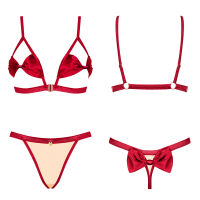 Obsessive hravý komplet prádla s mašličkami Rubinesa - 73748816 - 4