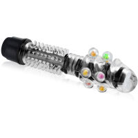 GELOVÝ VIBRÁTOR S HROTY A VÝČNĚLKY, MASÍRUJÍCÍ HŮLKA ROZKOŠE - 78106296 - 2