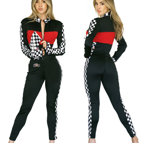 Senzuální kombinéza se zipem Racer Girl erotické prádlo - 76219697