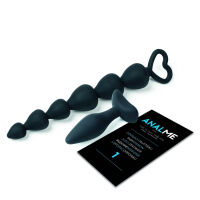 Anální sada pro páry erotická hra zátka + kuličky - 74020151 - 2