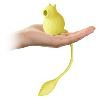 Vibrační křeček s sacím masérem 100 funkcí žlutý - 74745295 - 2