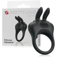VIBRAČNÍ EREKČNÍ KROUŽEK S KRÁLÍČEK - ZVYŠUJE EREKCI A LASKÁ KLITORIS - 74739576 - 2