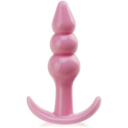 ŠTÍHLÝ ANÁLNÍ KOLÍK PLUG DO ANÁLU ANÁLNÍ SONDA ANÁL KULIČKOVÝ TVAR RŮŽOVÁ BARVA- 53063027
