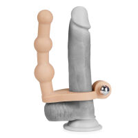 Vibrační erekční kroužek na penis s masážním zařízením 14 cm - 76609366 - 3