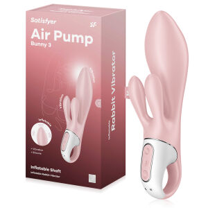 Satisfyer Air Pump Bunny 3 nafukovací vibrátor s výstupky na klitoris - 76920535