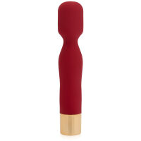Červený mini wand masážní strojek 10 funkcí vodotěsný 14,5 cm - 75066706 - 5
